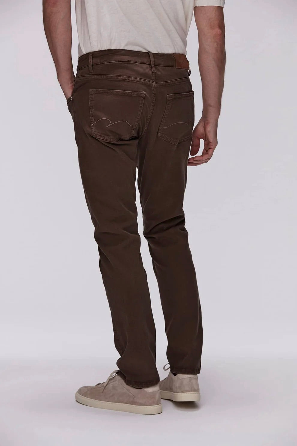 MINOSS 5-PKT CLYO STRETCH DARK BROWN - Dale