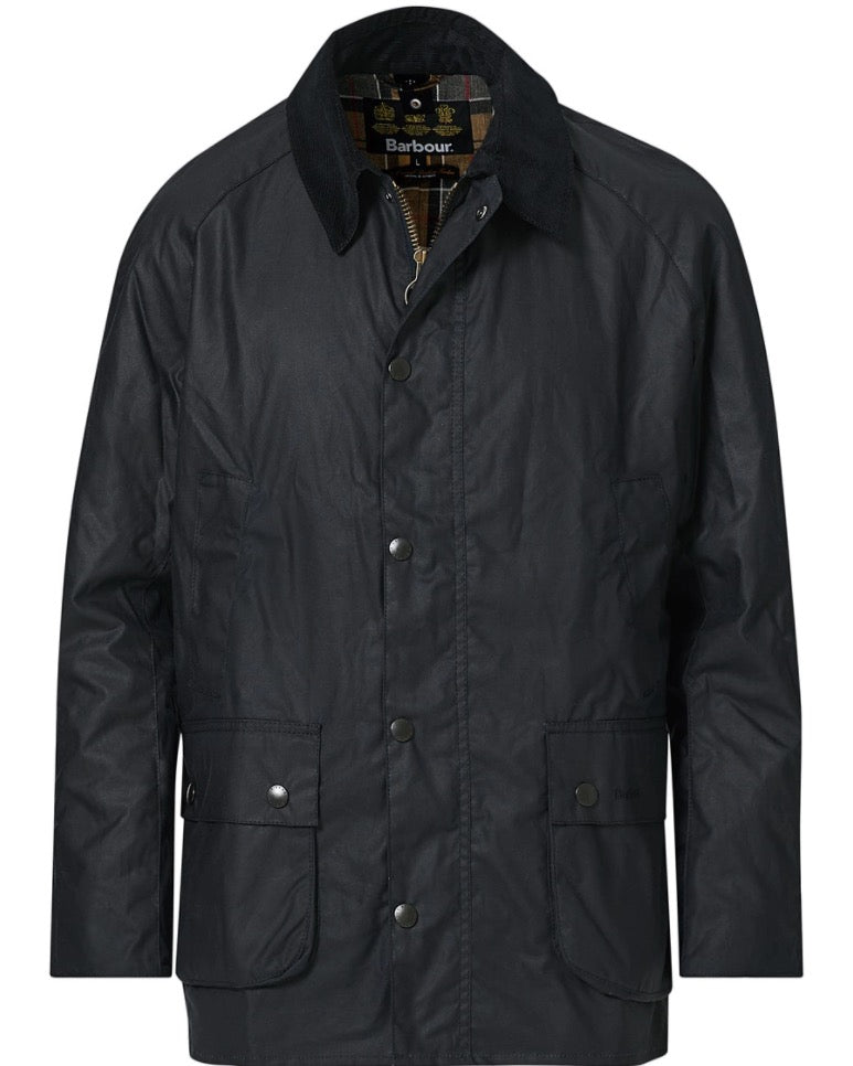 BARBOUR Ashby Waxed Jacket Navy - Dale