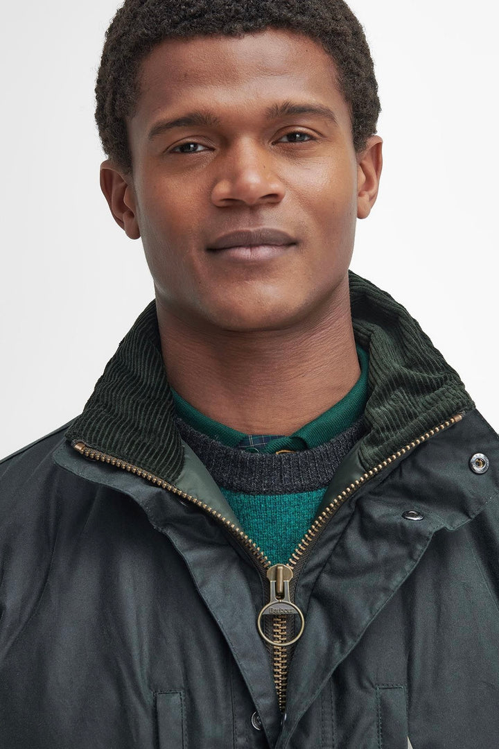 BARBOUR Falstone Waxed Jacket Sage - Dale