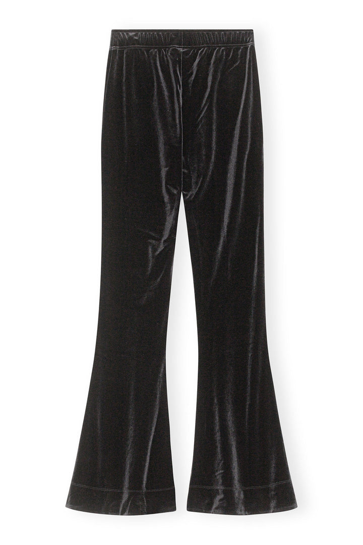 GANNI Velvet Jersey Flared Pants - Dale