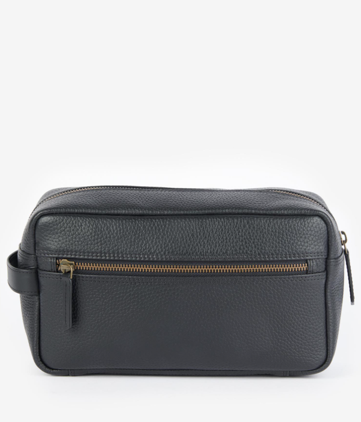 BARBOUR High Leather Washbag Black - Dale