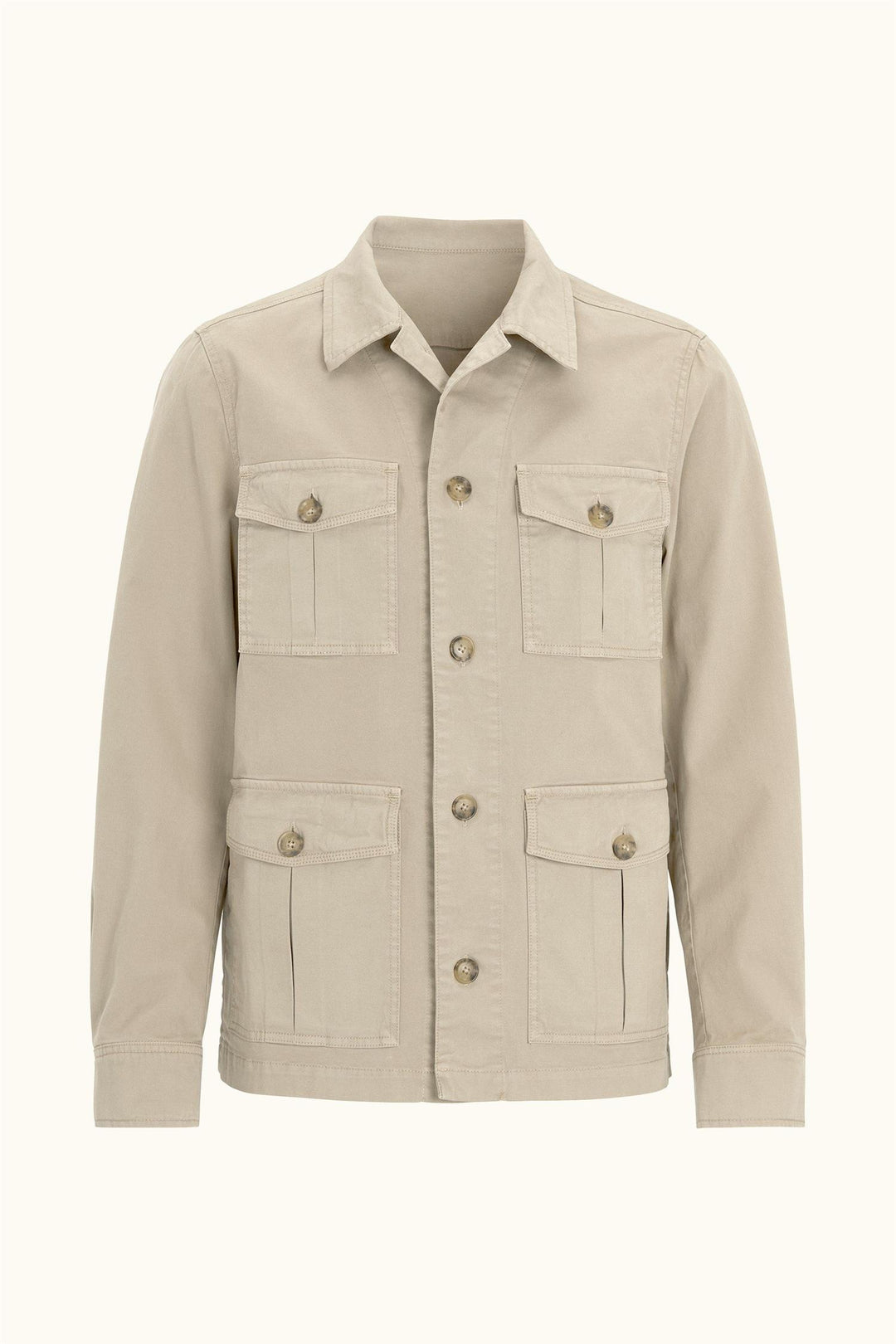 OSCAR JACOBSON Safari Shirt Jacket Dusty Beige - Dale
