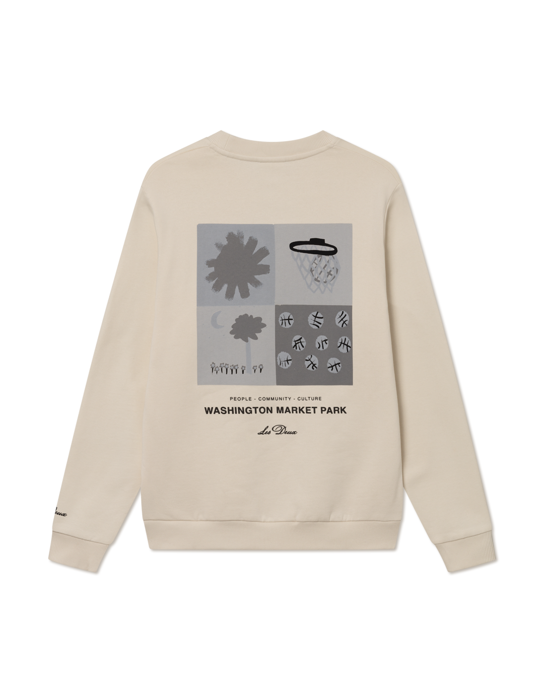 LES DEUX Tribeca Sweatshirt Ivory - Dale