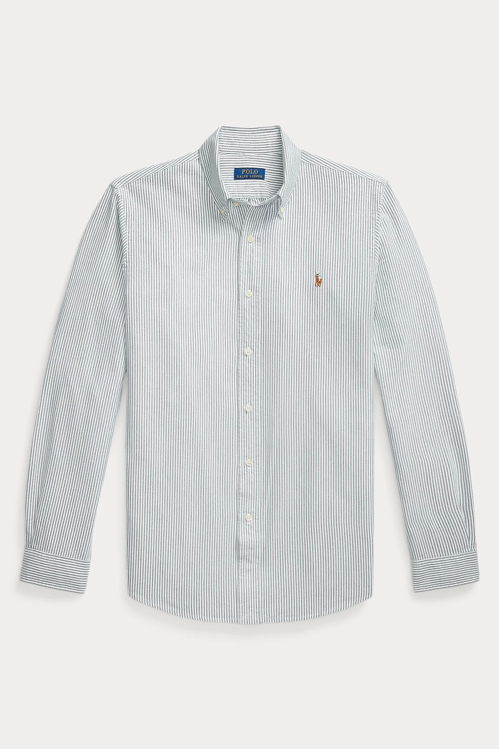 POLO RALPH LAUREN Custom Fit Striped Oxford Shirt Uni Pine/White - Dale