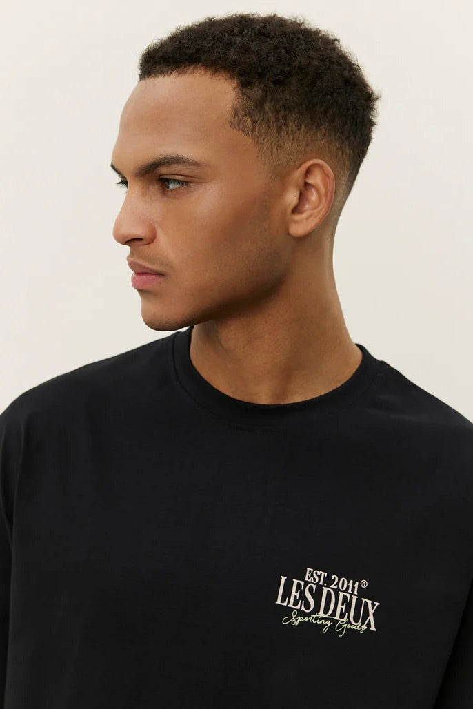 LES DEUX Allen Long Sleeve T-Shirt Black - Dale