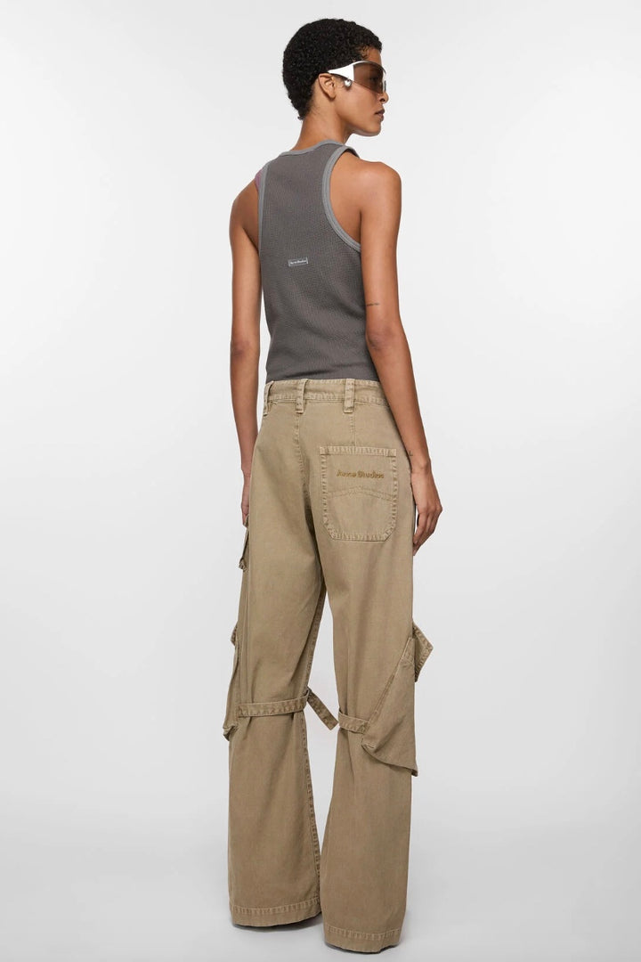 ACNE STUDIOS Cargo Trousers Washed Beige - Dale