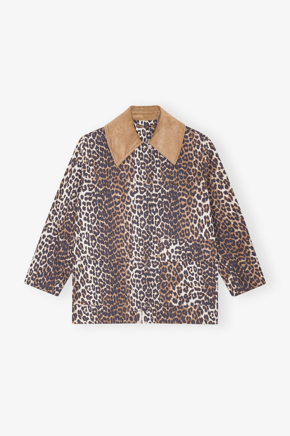 GANNI Printed Canvas Midi Jacket - Dale