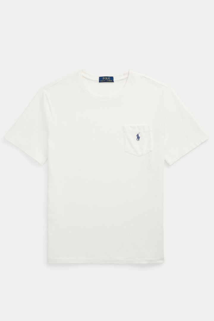 POLO RALPH LAUREN Standard Fit Cotton-Linen Pocket T-Shirt - Dale