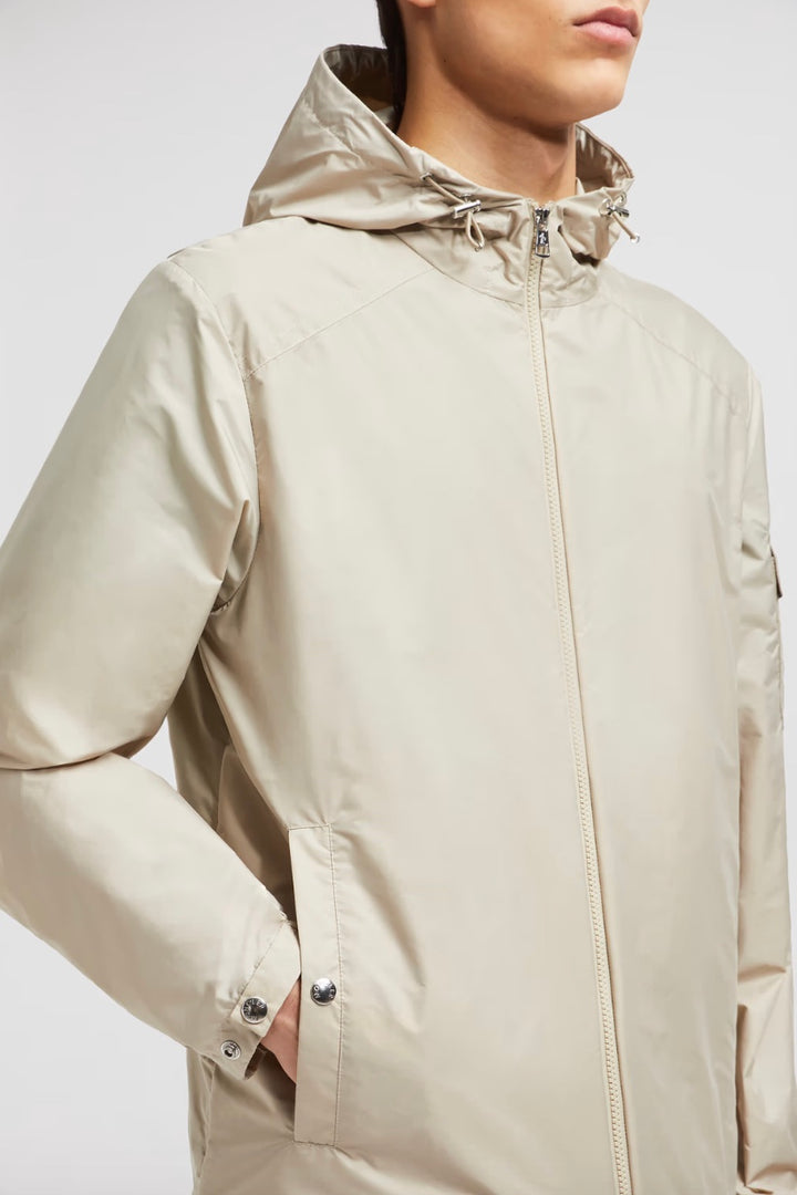 MONCLER Etiache Hooded Rain Jacket Beige - Dale