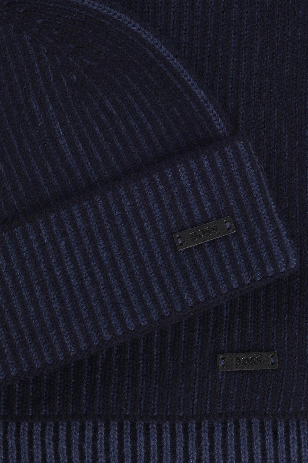 BOSS Ercole Scarf Set Dark Blue - Dale