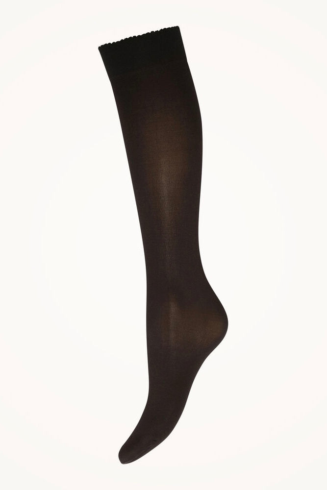 WOLFORD Velvet De Luxe 50 Knee-Highs Black - Dale