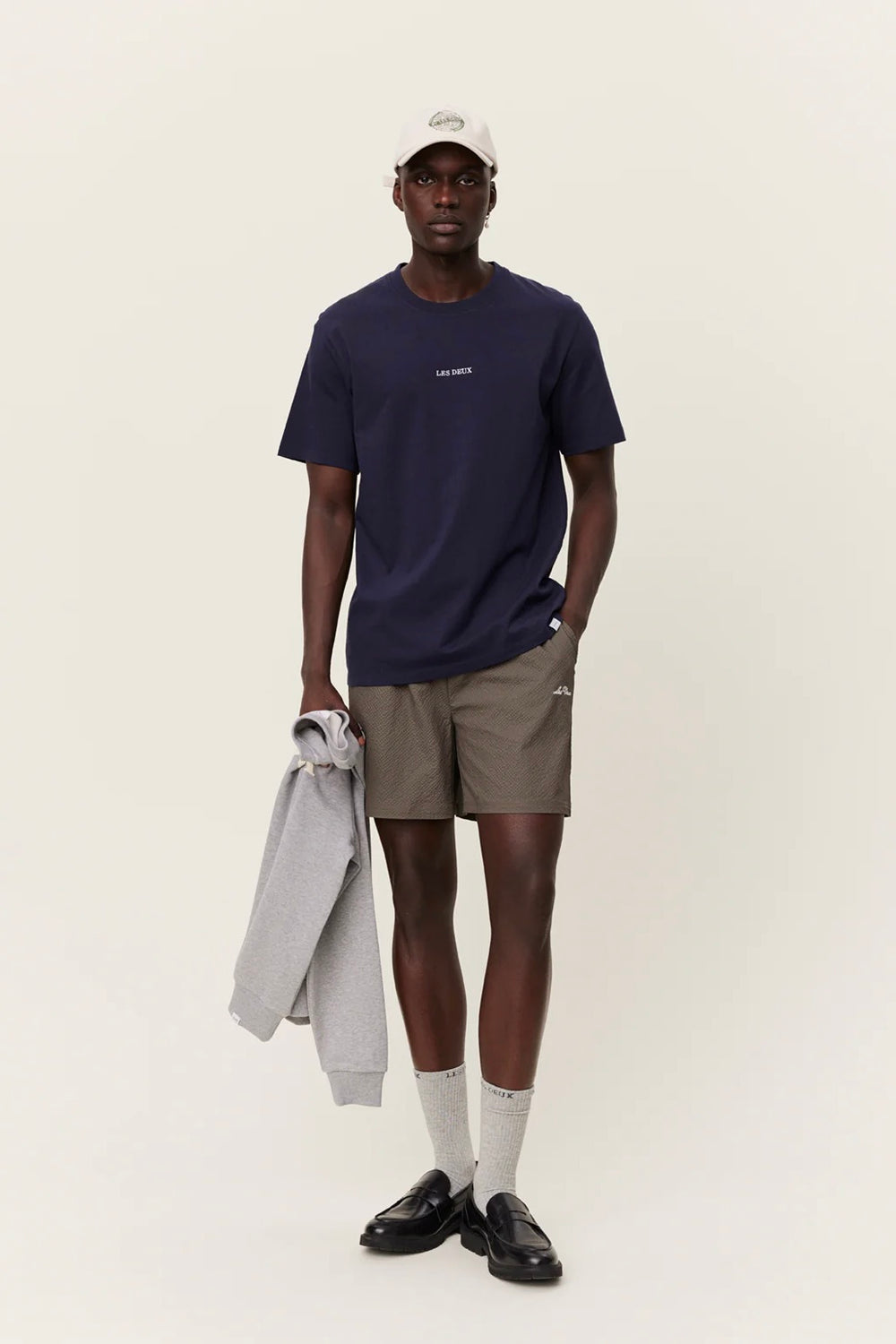 LES DEUX Dexter T-shirt Dark Navy - Dale