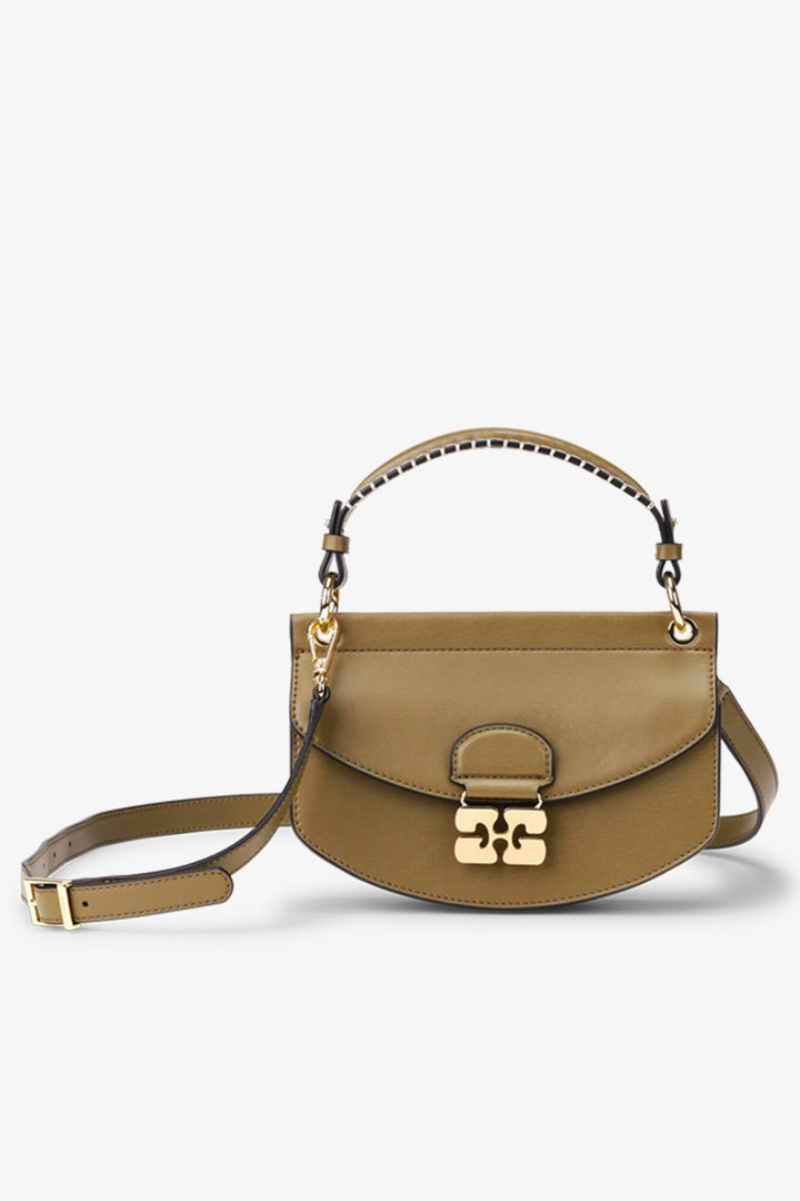 GANNI Apo-G Bag Mini Top Handle Military Olive - Dale