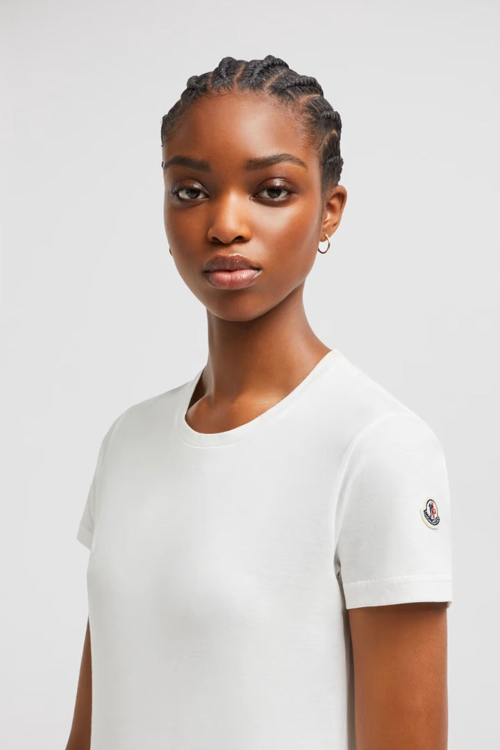 MONCLER Logo Patch Cotton Jersey T-Shirt - Dale