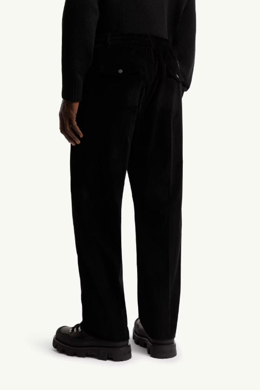 Corduroy Tailored Trousers Black