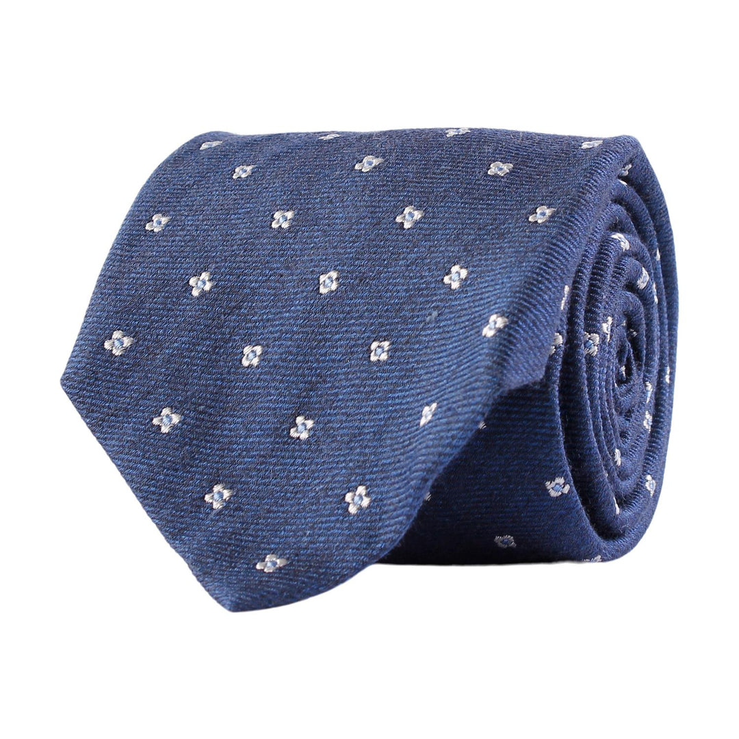 AMANDA CHRISTENSEN CLASSIC FLOWER MELANGE TIE NAVY - Dale