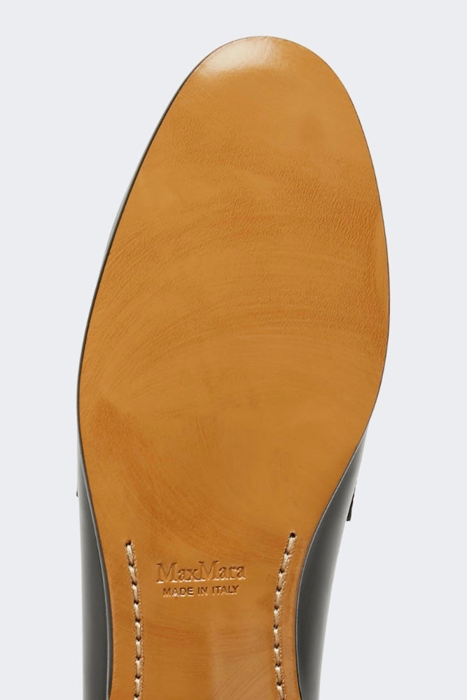 MAX MARA Semi-Glossy Leather Moccasins - Dale