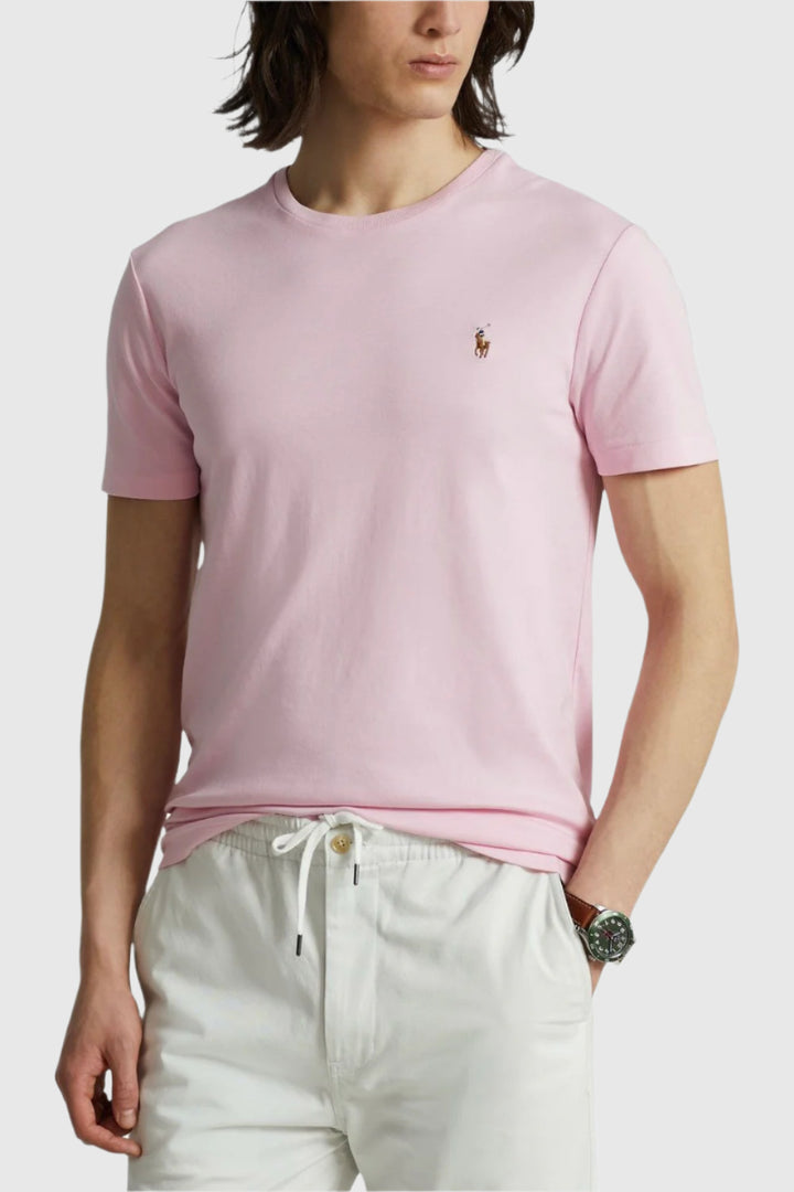 POLO RALPH LAUREN Custom Slim Fit Soft Cotton T-Shirt Carmel Pink - Dale