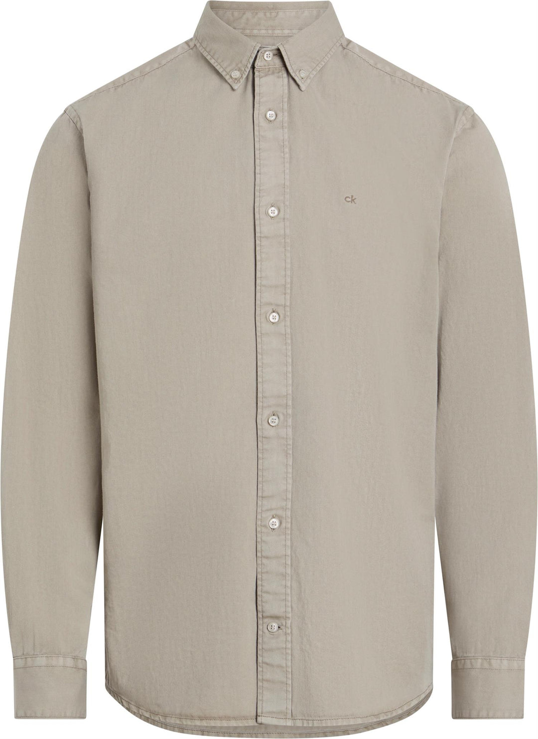 CALVIN KLEIN Garment Dyed LW Twill Aluminum - Dale