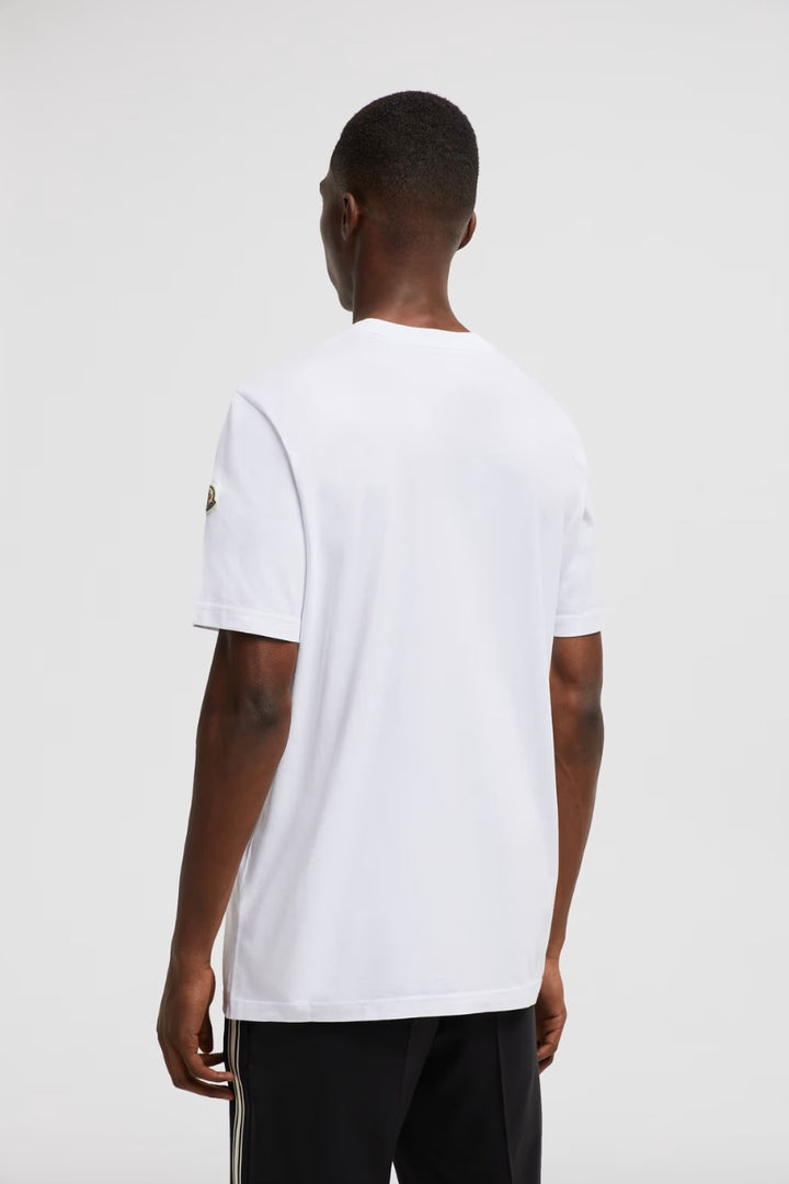 MONCLER Varsity Logo Motif T-Shirt White - Dale