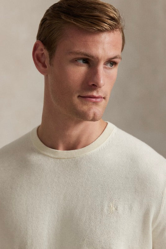 POLO RALPH LAUREN Cotton-Cashmere Crewneck Jumper Cream - Dale