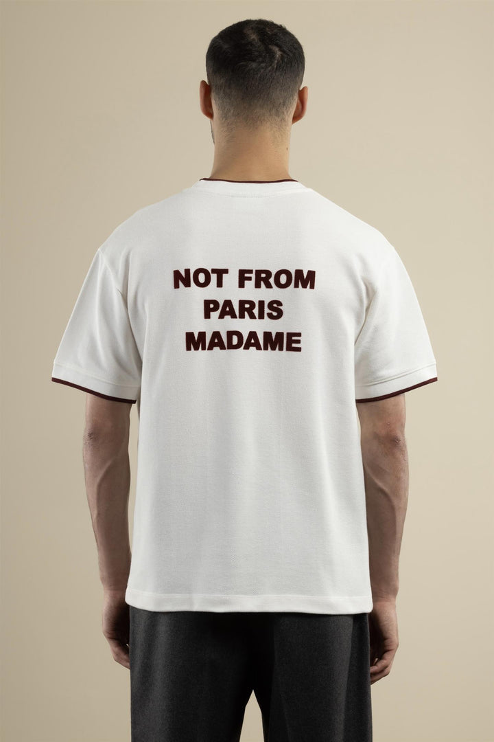 Drôle de Monsieur Le Tshirt Slogan Piqué - Dale