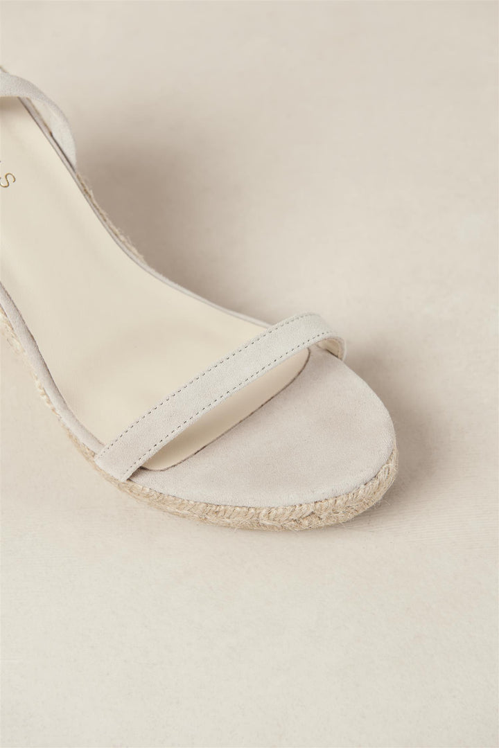 ALOHAS Willa Suede Cream Leather Espadrillas - Dale