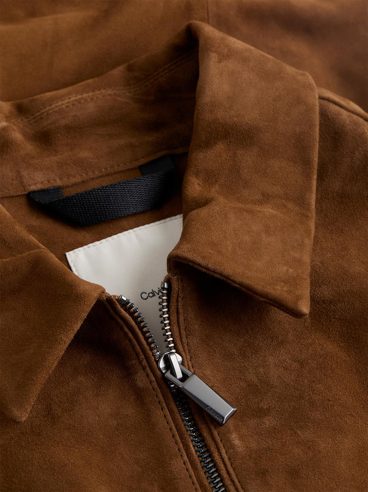 CALVIN KLEIN Suede Leather Blouson Nythatch - Dale