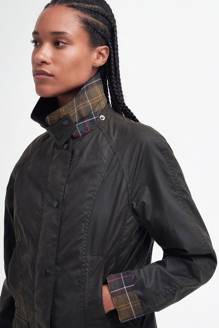 BARBOUR Classic Beadnell Wax Jacket Olive - Dale