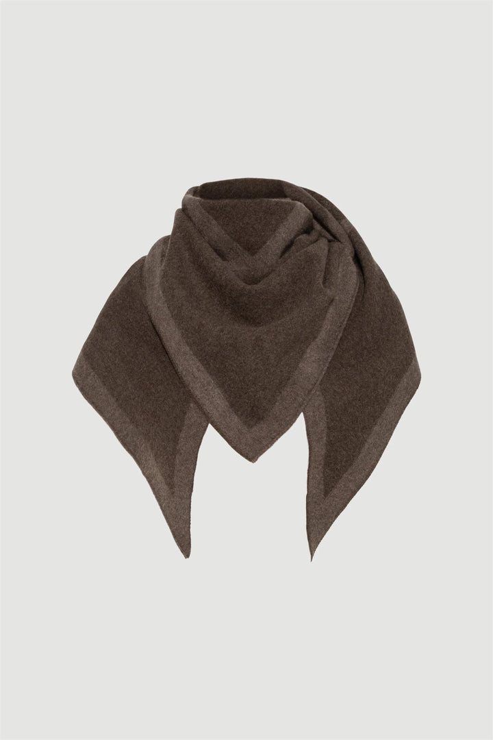 ENVELOPE 1976 Triangle Scarf Merino Tobacco/Cacao - Dale