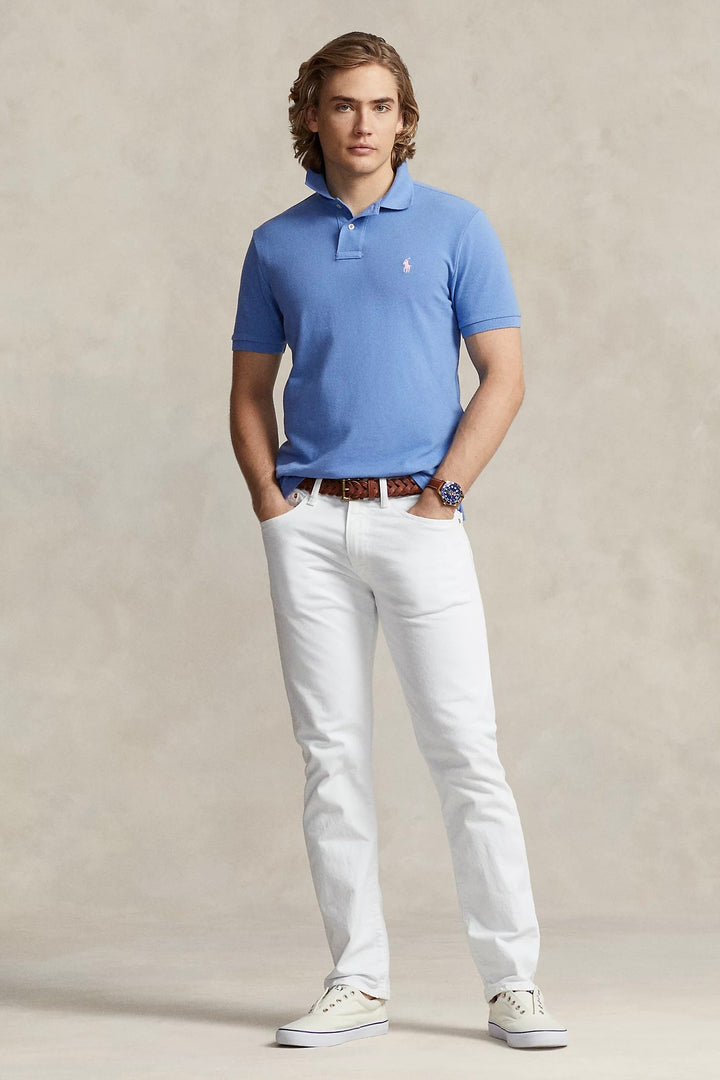 POLO RALPH LAUREN Iconic Mesh Polo Shirt New England Blue - Dale