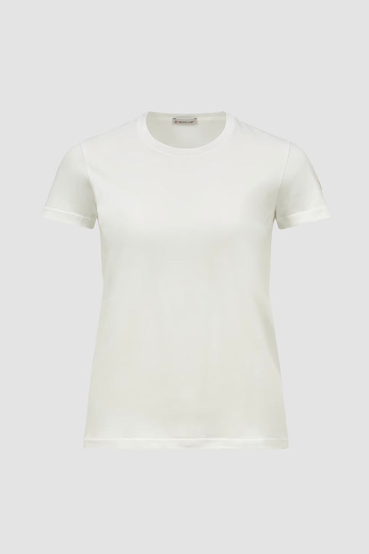 MONCLER Logo Patch Cotton Jersey T-Shirt - Dale