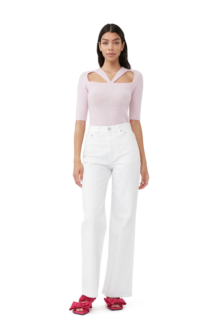 GANNI Soft Wool Cut Out Top - Dale