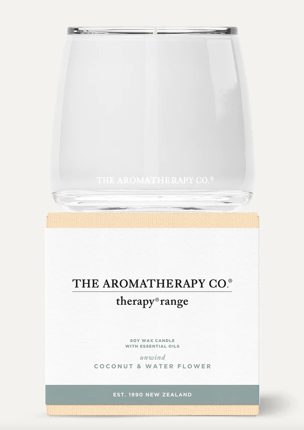 THE AROMA THERAPY CO THERAPY CANDLE 260G - Unwind - Coconut & Water Flower - Dale