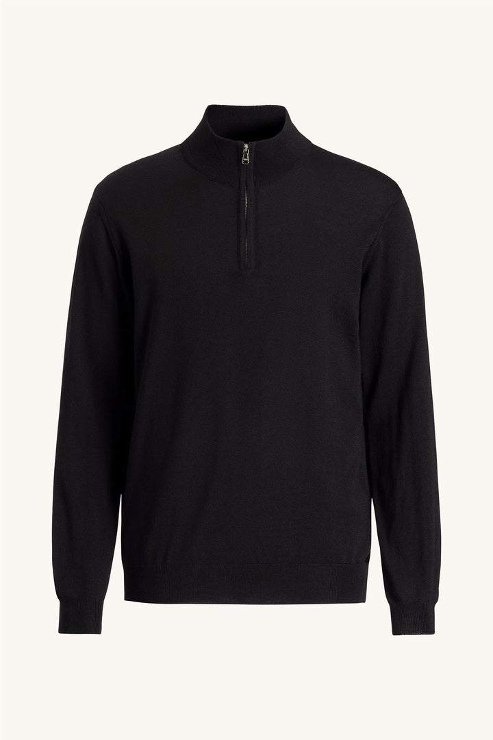 OSCAR JACOBSON Marlon Half-Zip Night Blue - Dale