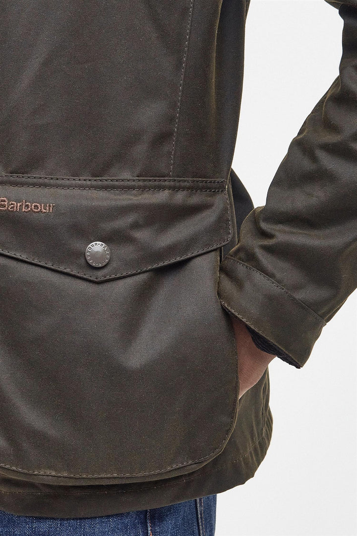 BARBOUR Barbour Ogston Waxed Jacket Olive - Dale
