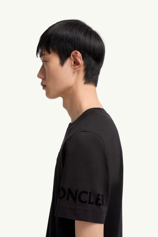 MONCLER Logo Cotton T-Shirt Black - Dale