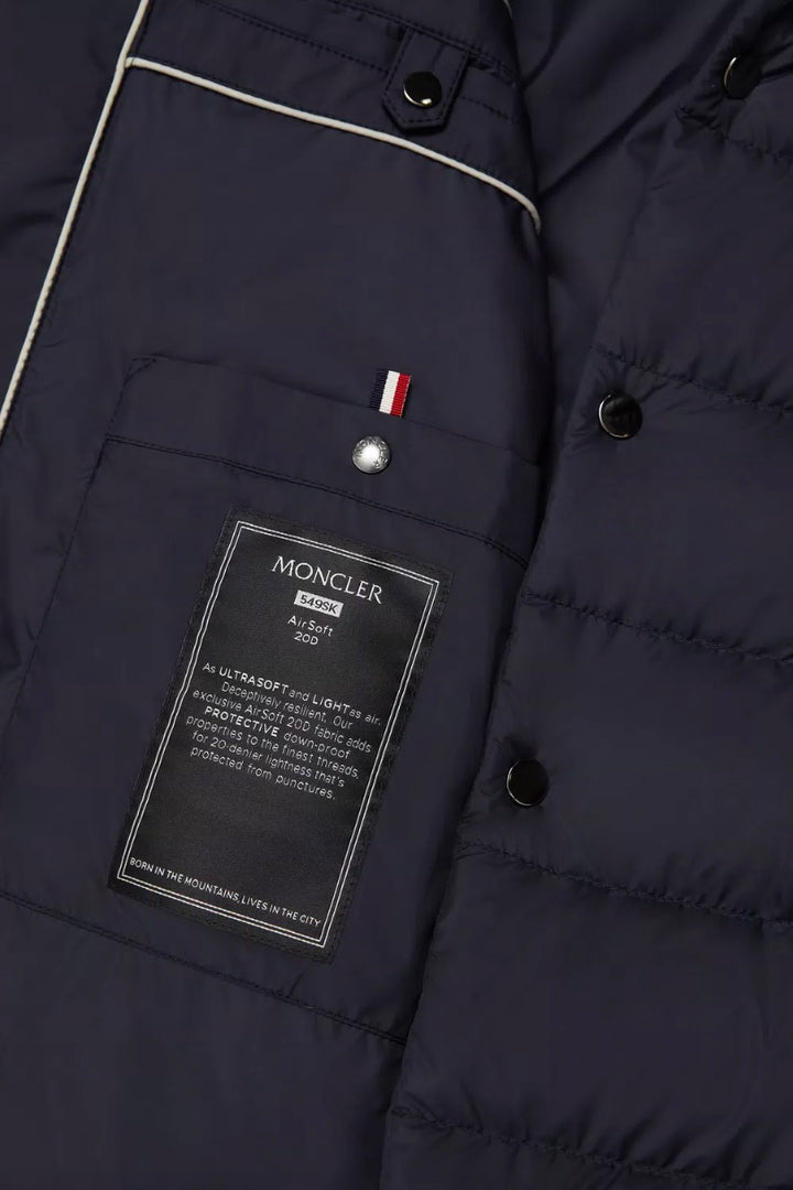 MONCLER Malinvern Down Jacket Navy Blue - Dale
