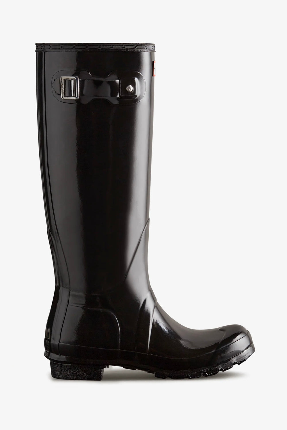 HUNTER Original Tall Gloss Wellington Boot Black - Dale