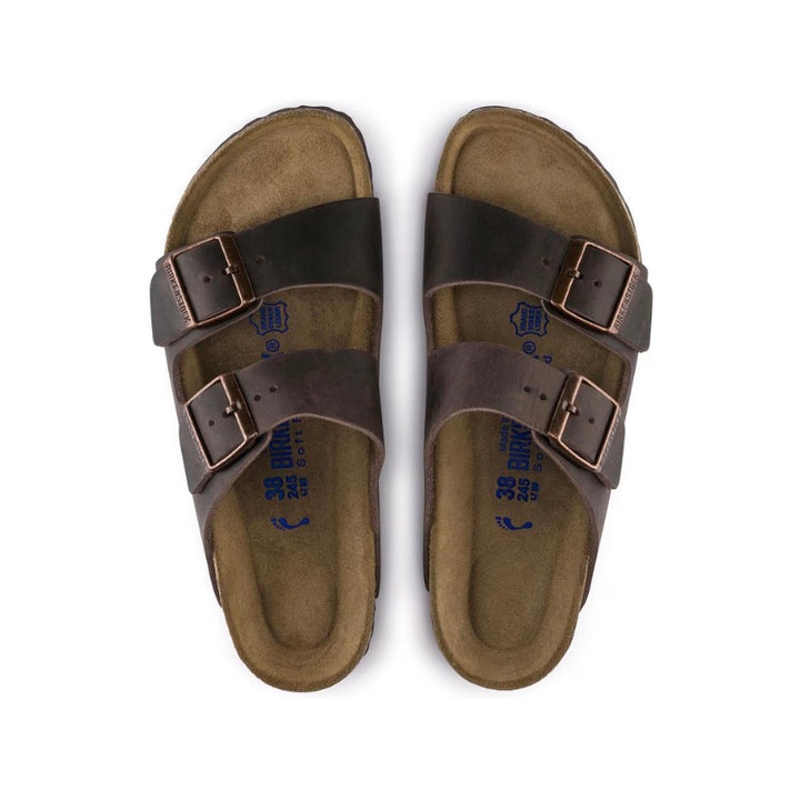 BIRKENSTOCK Arizona Soft Footbed Natural Oiled Habana Leather Herre - Dale