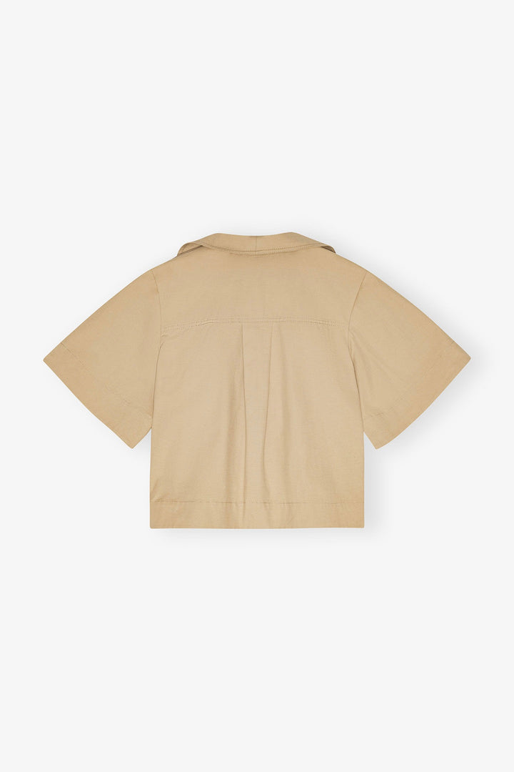 GANNI Stretch Cotton Blouse - Dale