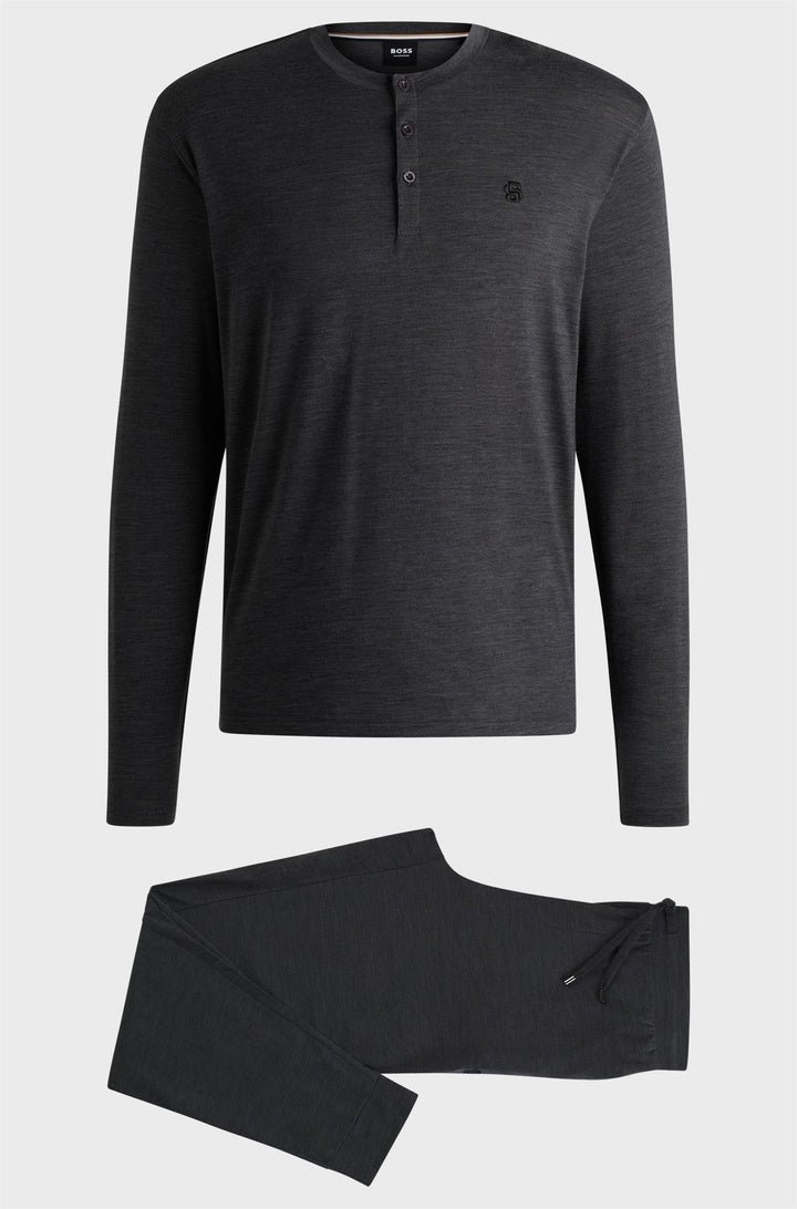 BOSS Merino Long Set Grey - Dale