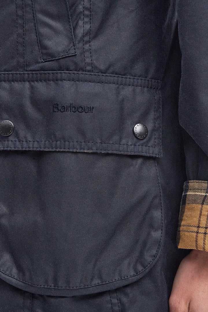 BARBOUR Beadnell Wax Jacket Navy - Dale