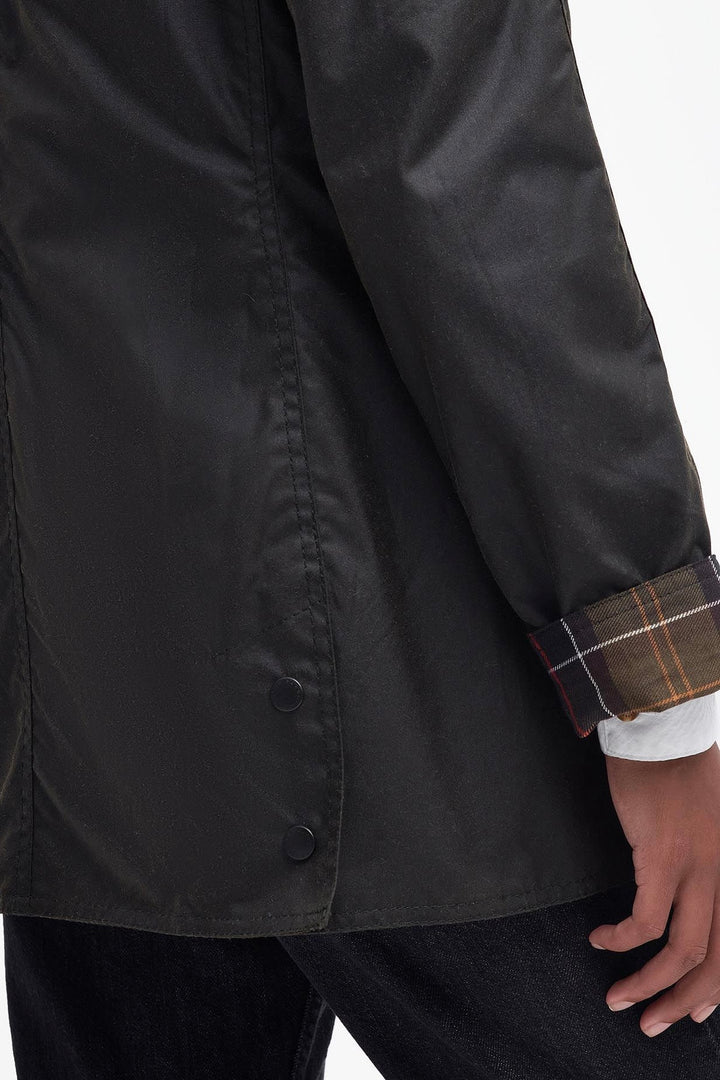 BARBOUR Classic Beadnell Wax Jacket Olive - Dale