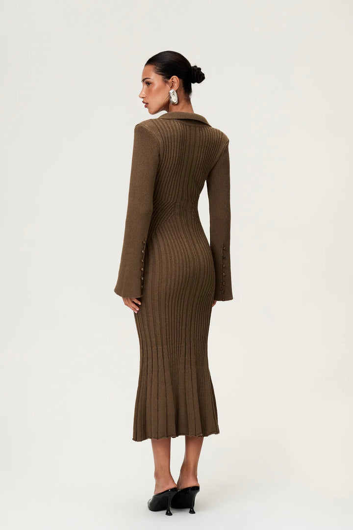 Sondrio Midi Dress Taupe