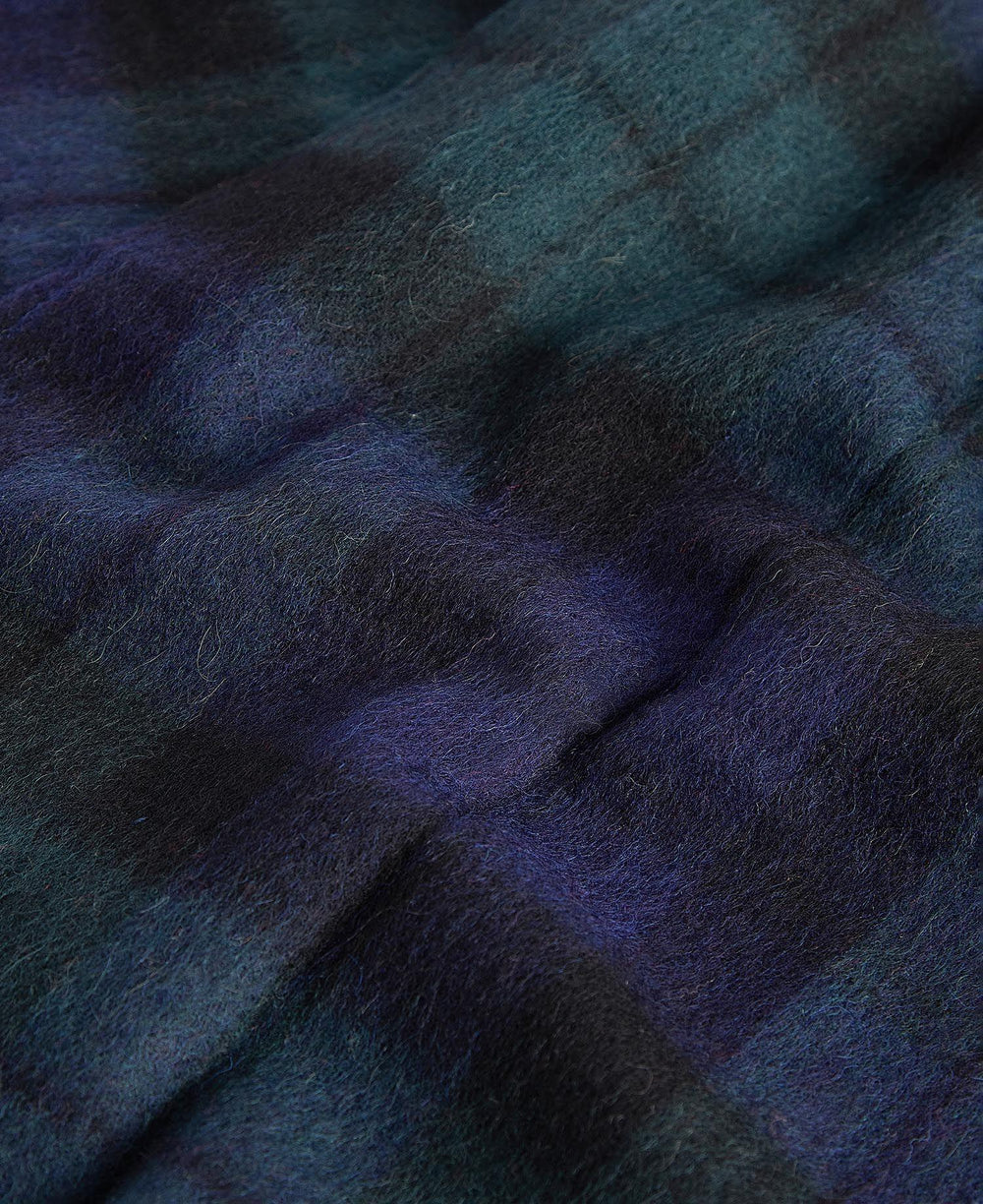 BARBOUR New Check Tartan Scarf Black Watch - Dale