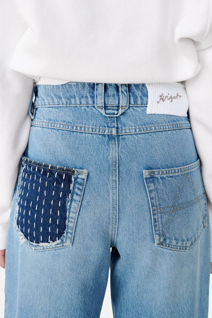 AXEL ARIGATO Patchwork Relaxed Jeans - Dale