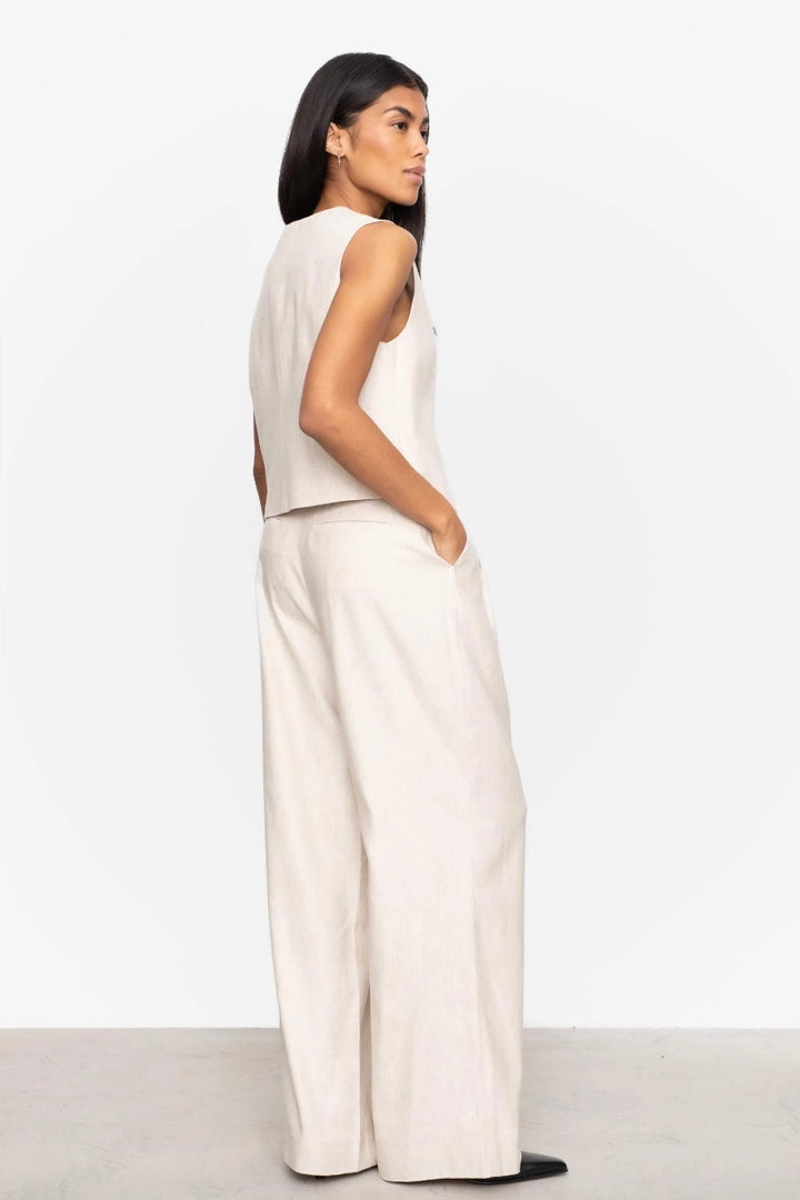 CAMILLA PIHL Vivienne Vest Light Sand Melange - Dale