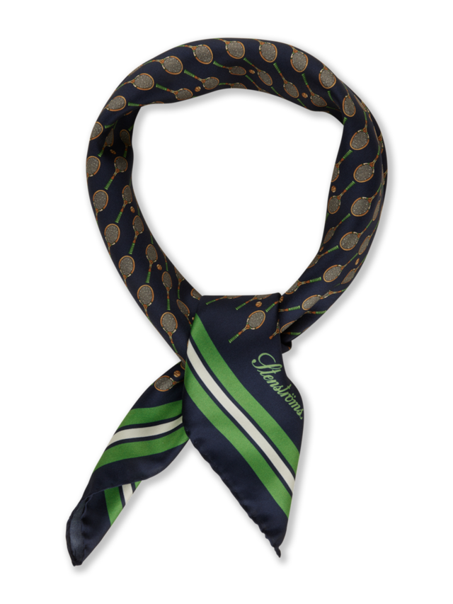 STENSTRÖMS PRINTED SILK TENNIS BANDANA - Dale
