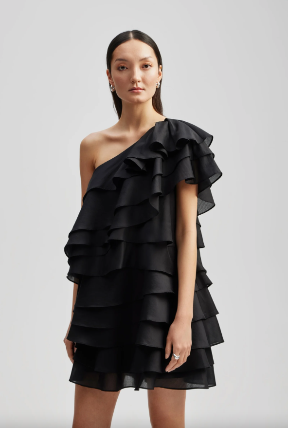BY MALINA AMIE ONE-SHOULDER MINI DRESS - Dale